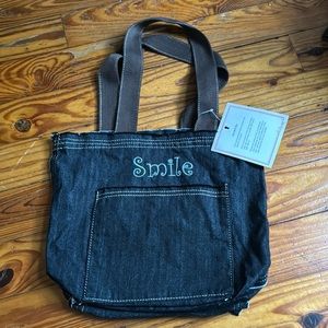 NWT Thirty-One Dark Denim Tote Bag Purse